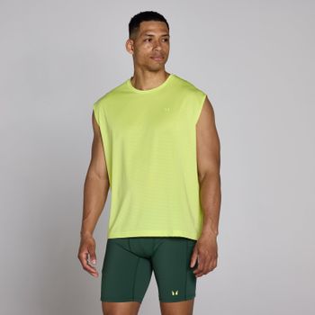 Camiseta de tirantes oversize de malla Hybrid para hombre de MP - Verde lima - M