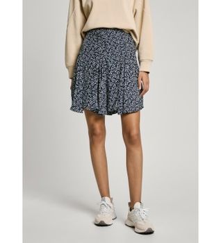Pepe Jeans para mujer. PL901196 Falda corta Cassandra marino (XS), Casual, Viscosa