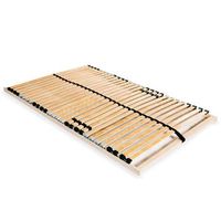 somier de laminas sin colchon con 28 listones 7 zonas 120x200cm vidaxl
