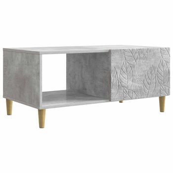 Mesa De Centro Gris Hormigón 90 X 50 X 40 Cm Vidaxl