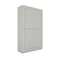 armario alto 4 puertas 100x35x165 cm efecto madeira cachemira