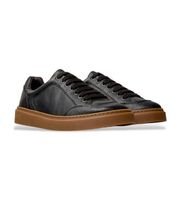 camper para hombre k101105-010 zapatillas de piel runner twentyfive negro 39 plano cordones casual