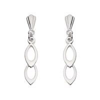 Silver Two Tears Andralok Drop Earrings - 21mm drop - F9911