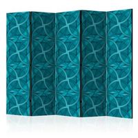 biombo - geometric turquoise ii 225x172 cm