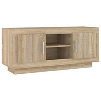 mueble de tv madera contrachapada roble sonoma 102x35x45 cm vidaxl