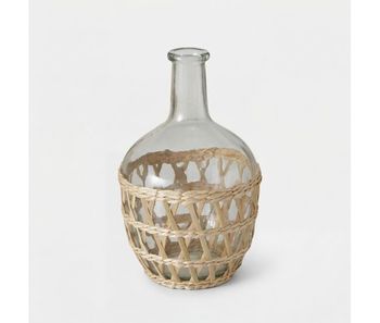 Jarrón torrino m vidrio 25,8cm marca boltze