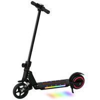 sportnow patinete electrico para ninos de 6-14 anos scooter electrico plegable para ninos velocidad max 14 kmh aluminio negro