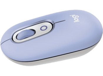 Ratón inalámbrico - Logitech Pop, 4000 ppp, Easy-Switch, Bluetooth, SmartWheel, Botones personalizables, Tecnología Silent Touch, PC-Mac, Lila