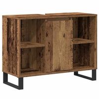 gabinete de bano  armario de bano con estante madera vieja 80 x 33 x 60 cm