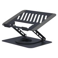 soporte portatil tnb nbstand360 aluminio negro rotacion 360 hasta 15 ajustable