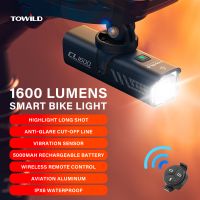 luces para bicicleta towild cl1600 luz led recargable de 5000 mah lampara delantera de aluminio ipx6 1600lm faros delanteros para ciclismo de montana y carretera