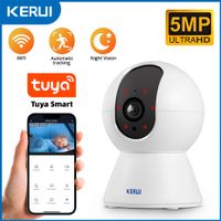 kerui-minicamara ip inteligente tuya de 5mp videocamara inalambrica para interiores con wifi deteccion humana de ia vigilancia cctv monitor de bebe