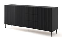 comoda efecto madera negro led