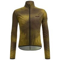 santini gravel fango pocketable windbreaker - m - military green