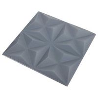 paneles de pared 48 uds 50 x 50 cm origami gris espuma xps vidaxl
