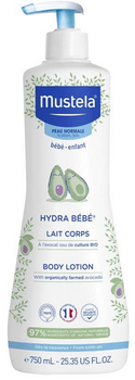 Mustela Hydra-Bebé Leche Corporal Aguacate Bio 750 ml