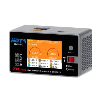 HOTA T8 Ultra 650W 8S AC/DC GaN Cargador Inteligente 2.8