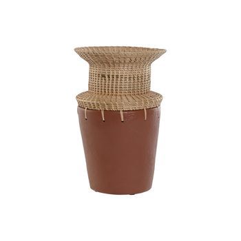 Jarron Terracota Ratan 22x22x35 Terracota