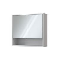 armario con espejo para bano eliza 70 x 65 cm con 2 puertas vicco