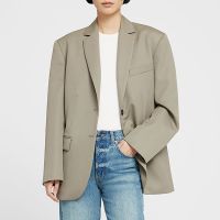 anine bing quinn wool oversized blazer - xl