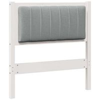cabecero tapizado con cabecera 75 cm madera de pino macizo vidaxl