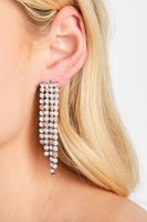 pendientes largos borlas strass