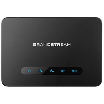 Adaptador VoIP Grandstream HT812 v2 Negro con 2 puertos Ethernet