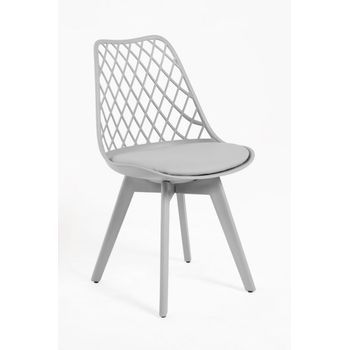 Pack 2 Sillas Mima Suprym De Polipropileno 82*49*43 Cm - Gris Claro