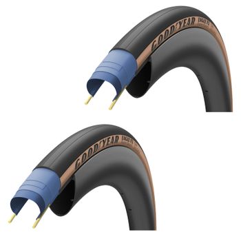 Goodyear Eagle F1 SuperSport Tubeless Road Tyre Twin Pack - 700C x 28mm - Tan