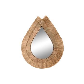 Espejo Yute 62x5x80 Lagrima Natural