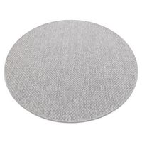 alfombra mimo 6272 circulo sisal exterior gris claro circulo 150 cm