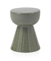 taburete ceramico color verde