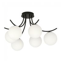 plafon de techo barino opal 6 luces