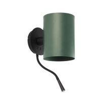 aplique acero verde 17x235x42 cm