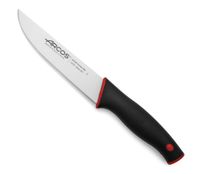 cuchillo de cocina de acero inoxidable de 150 mm con mango negro rojo