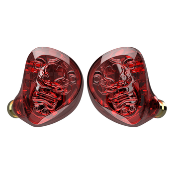 Auriculares intrauditivos TANGZU WanerSG II Red Lion con un solo controlador dinámico y diseño ergonómico y seguro para el molde auricular