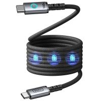 cable usb-c a usb-c iniu leopard magnetico trenzado 12 m 100w negro