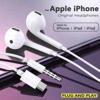 audifonos originales con cable para apple iphone 17 pro max 16 15 14 13 12 11 mini usb c tipo c con microfono auriculares estereo