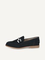 caprice slipper blue made of leather with block heel size 405