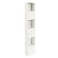 mueble columna de bano aglomerado blanco