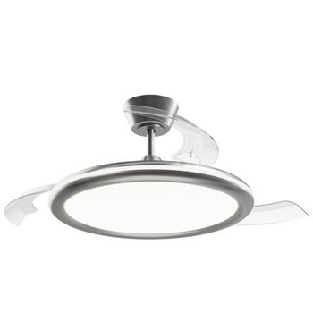 Ventilador led aspas retráctiles bombay estilo m cct dim (32+12w)