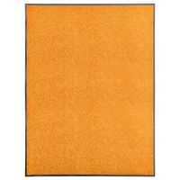felpudo lavable naranja 90x120 cm vidaxl