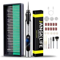 jangklife-kit de herramientas rotativas inalambricas usb pluma de grabado para carpinteria bricolaje para joyeria mini taladro inalambrico de vidrio y metal