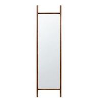 espejo decorativo de pared estilo moderno de madera de pino 44 x 190 cm marron oscuro belleau