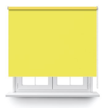 Estor Enrollable Opaco Amarillo 220x150cm.