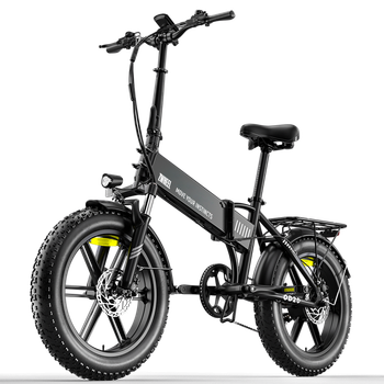 Bicicleta Eléctrica Plegable Zwheel Urban Flux, 250w, 55nm, 13ah, 100km, Negra