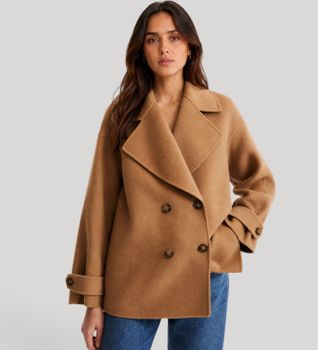 Marella para mujer. 2623086121200 Chaquetón Mlldeserto Camel (40), Marrón, Beige, Lana, Clásico