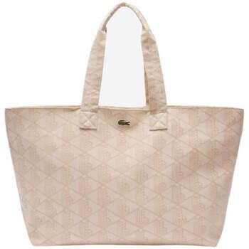 Lacoste Bolsa Bolso Tote XL Summer Pack Mono Jacquard Blanco para mujer