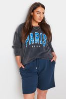 yours joggers cortos azules mujer curvy y tallas grandes yours