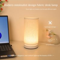 lampara de escritorio de tela nordica luz calida usb adecuada para salas de estar dormitorios oficinas - regalo perfecto para fiestas y cumpleanos